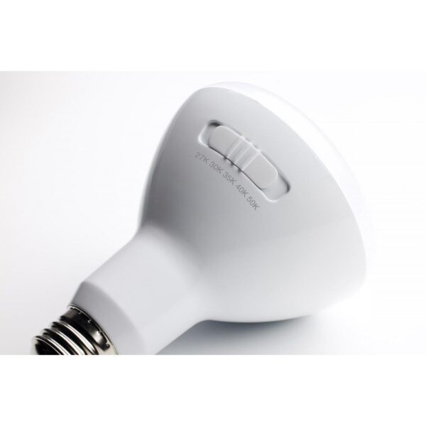 8.5 Watt BR30 LED; Medium Base; CCT Selectable; White Finish; 90 CRI; 120 Volt